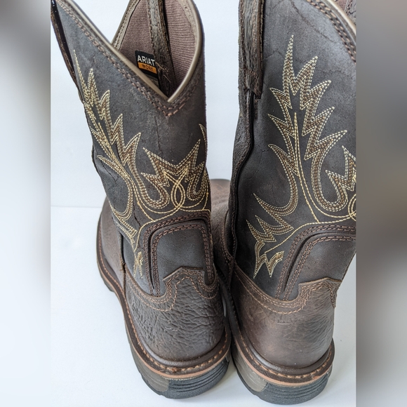 Ariat MEN's WorkHog Waterproof Work Boot 9D Style No. 10017436 - Picture 3 of 7